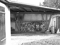 Carport, Schuppen, sowie Pflasterarbeiten